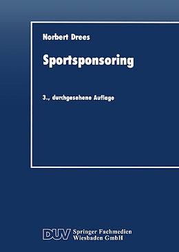Kartonierter Einband Sportsponsoring von Norbert Drees