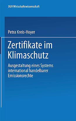 Kartonierter Einband Zertifikate im Klimaschutz von Petra Kreis-Hoyer