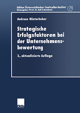 Kartonierter Einband Strategische Erfolgsfaktoren bei der Unternehmensbewertung von Andreas Hinterhuber