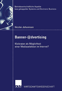 Kartonierter Einband Banner-@dvertising von Nicolai Johannsen