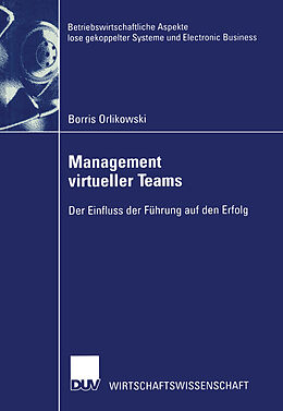 Kartonierter Einband Management virtueller Teams von Borris Orlikowski