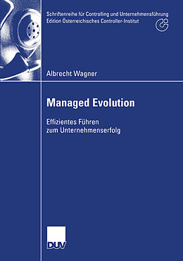Kartonierter Einband Managed Evolution von Albrecht Wagner