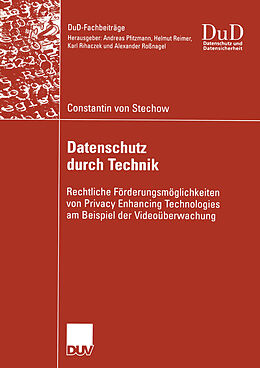 Kartonierter Einband Datenschutz durch Technik von Constantin Stechow