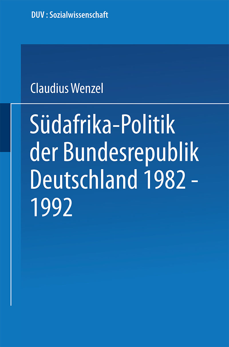 Südafrika-Politik der Bundesrepublik Deutschland 1982  1992