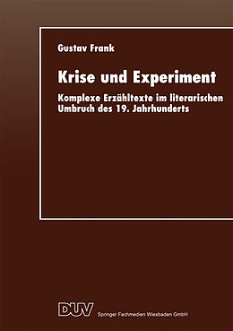 Kartonierter Einband Krise und Experiment von Gustav Frank