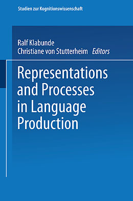 Kartonierter Einband Representations and Processes in Language Production von 