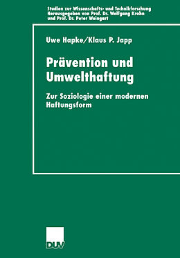 Kartonierter Einband Prävention und Umwelthaftung von Uwe Hapke, Klaus-Peter Japp