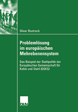 Kartonierter Einband Problemlösung im europäischen Mehrebenensystem von Oliver Buntrock