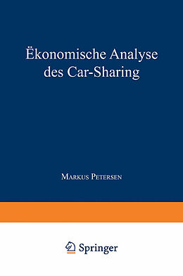Kartonierter Einband Ökonomische Analyse des Car-Sharing von Markus Petersen