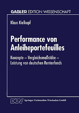 Kartonierter Einband Performance von Anleiheportefeuilles von Klaus Kielkopf