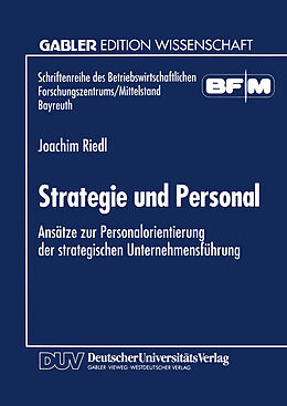 Kartonierter Einband Strategie und Personal von Joachim Riedl
