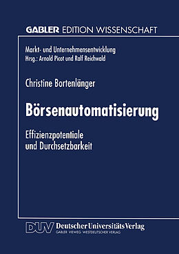 Kartonierter Einband Börsenautomatisierung von Christine Bortenlänger