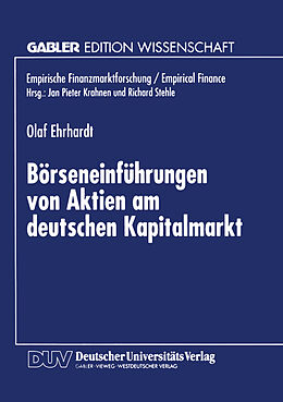 Kartonierter Einband Börseneinführungen von Aktien am deutschen Kapitalmarkt von Olaf Ehrhardt