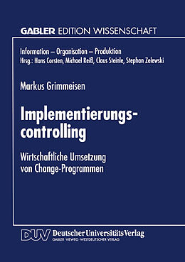 Kartonierter Einband Implementierungscontrolling von Markus Grimmeisen
