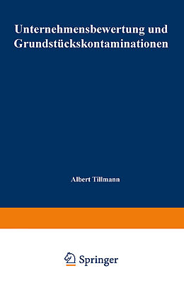 Kartonierter Einband Unternehmensbewertung und Grundstückskontaminationen von Albert Tillmann