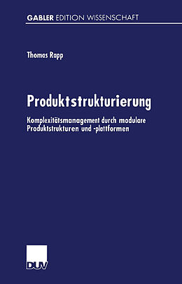 Kartonierter Einband Produktstrukturierung von Thomas Rapp