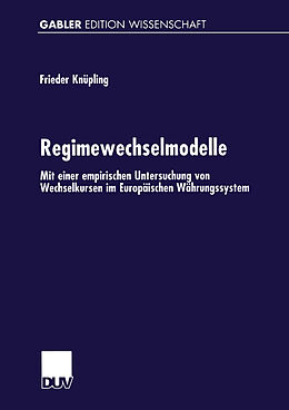 Kartonierter Einband Regimewechselmodelle von Frieder Knüpling