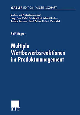 Kartonierter Einband Multiple Wettbewerbsreaktionen im Produktmanagement von Ralf Wagner