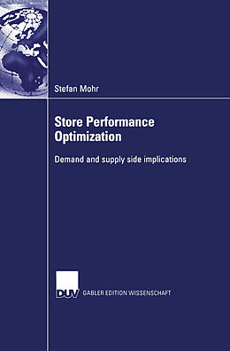 Kartonierter Einband Store Performance Optimization von Stefan Mohr