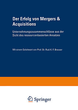 Kartonierter Einband Der Erfolg von Mergers &amp; Acquisitions von Erik Eschen
