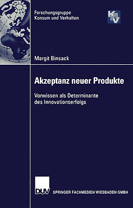 Kartonierter Einband Akzeptanz neuer Produkte von Margit Binsack