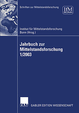 Kartonierter Einband Jahrbuch zur Mittelstandsforschung 1/2003 von 