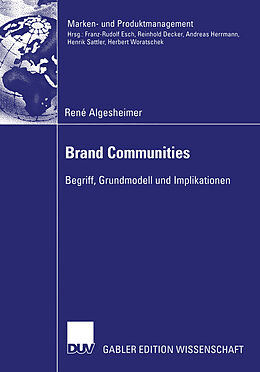 Kartonierter Einband Brand Communities von René Algesheimer