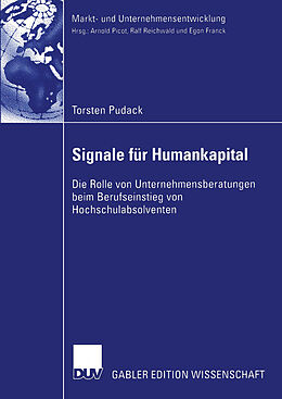 Kartonierter Einband Signale für Humankapital von Torsten Pudack