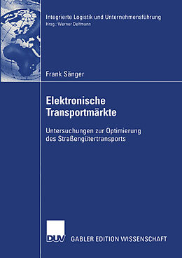 Kartonierter Einband Elektronische Transportmärkte von Frank Sänger