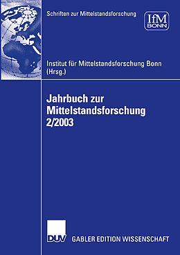 Kartonierter Einband Jahrbuch zur Mittelstandsforschung 2/2003 von 