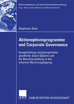 Kartonierter Einband Aktienoptionsprogramme und Corporate Governance von Stephanie Dietz