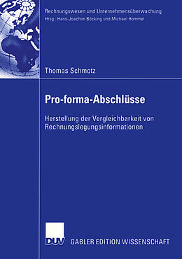 Kartonierter Einband Pro-forma-Abschlüsse von Thomas Schmotz