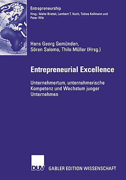 Kartonierter Einband Entrepreneurial Excellence von 
