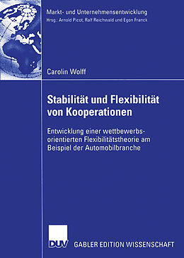 Kartonierter Einband Stabilität und Flexibilität von Kooperationen von Carolin Wolff