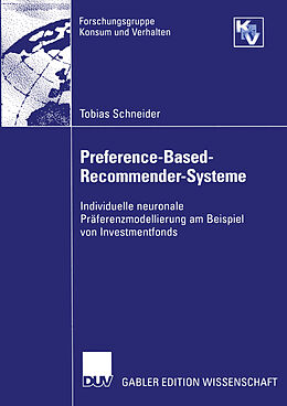 Kartonierter Einband Preference-Based-Recommender-Systeme von Tobias Schneider