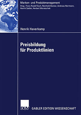 Kartonierter Einband Preisbildung für Produktlinien von Henrik Haverkamp