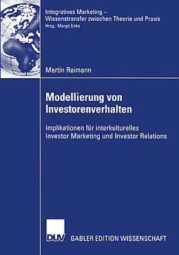 Kartonierter Einband Modellierung von Investorenverhalten von Martin Reimann