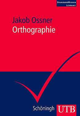 Kartonierter Einband Orthographie von Jakob Ossner