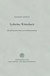 Fester Einband Lydisches Wörterbuch von Roberto Gusmani