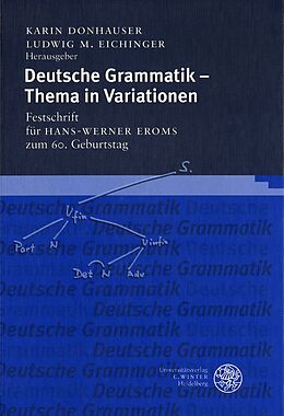 Fester Einband Deutsche Grammatik  Thema in Variationen von 