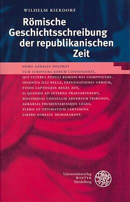 Kartonierter Einband Römische Geschichtsschreibung der republikanischen Zeit von Wilhelm Kierdorf
