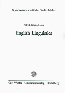 Kartonierter Einband English Linguistics von Alfred Bammesberger