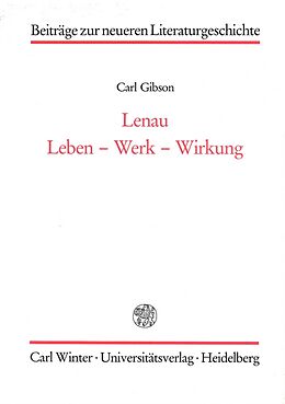 Kartonierter Einband Lenau von Carl Gibson
