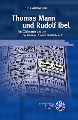 Fester Einband Thomas Mann und Rudolf Ibel von Horst Gundlach