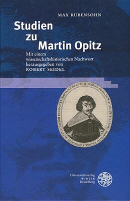 Kartonierter Einband Studien zu Martin Opitz von Max Rubensohn