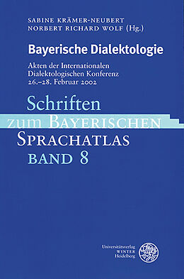 Kartonierter Einband Bayerische Dialektologie von 