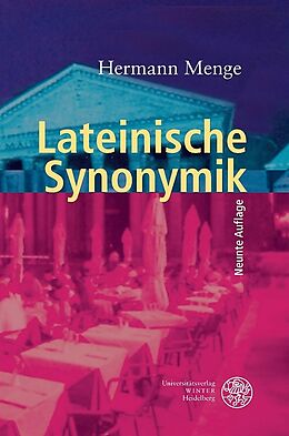 Kartonierter Einband Lateinische Synonymik von Hermann Menge