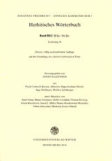 Kartonierter Einband Hethitisches Wörterbuch / Band III/2: H/he bis hu von Johannes Friedrich, Annelies Kammenhuber