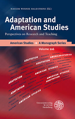 Fester Einband Adaptation and American Studies von 