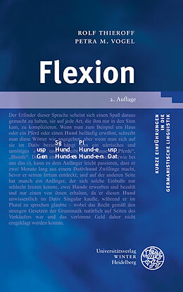 Kartonierter Einband Flexion von Rolf Thieroff, Petra M. Vogel